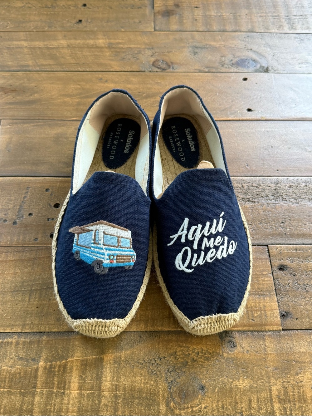 Women’s Navy Soludos x Rosewood Mayakoba Aqui Me Quedo Espadrilles size 9